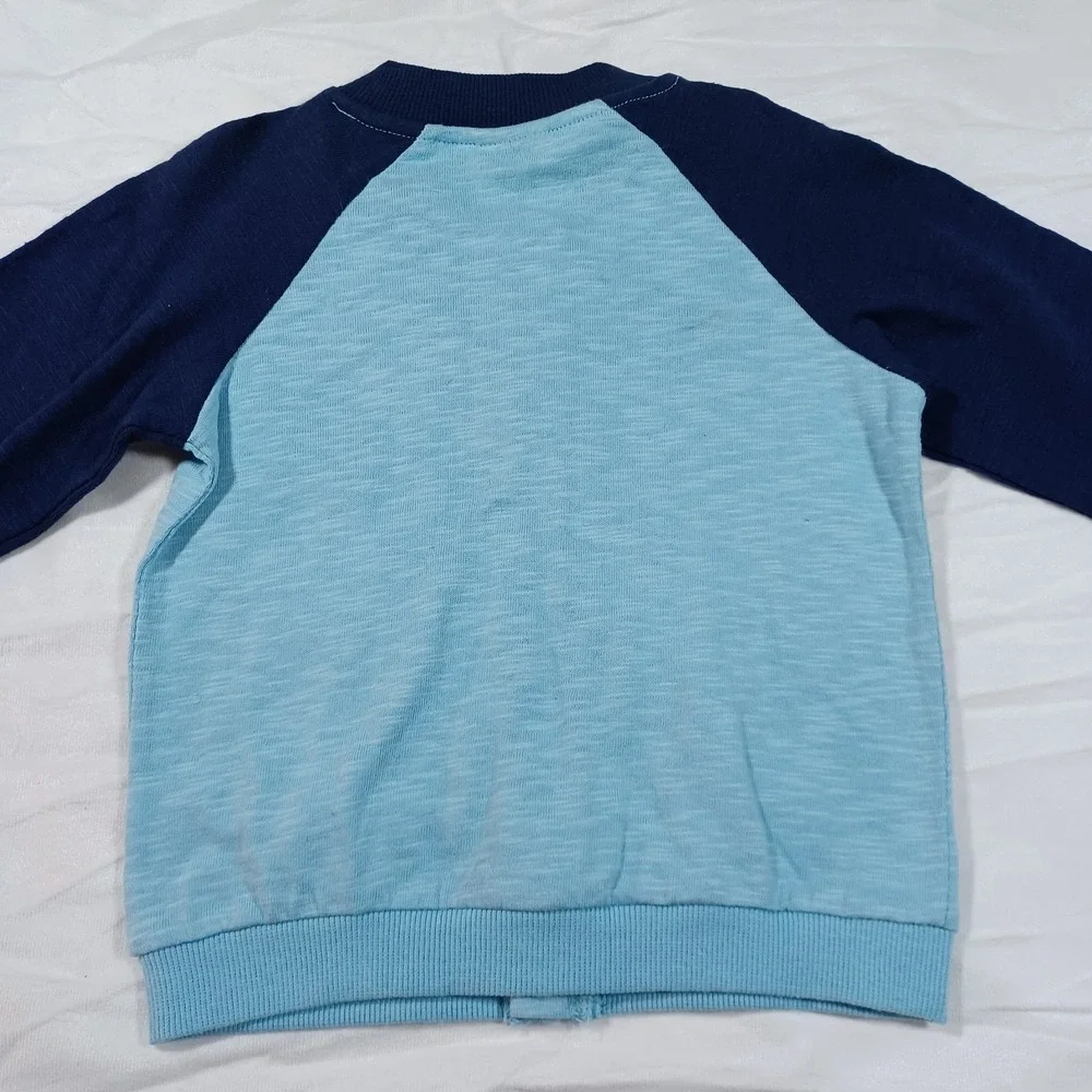 First‎ Impressions Baby Boys Smile Full-Zip Jacket Blue On Blue Size24 months